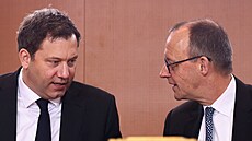N�mecký kanclé� Friedrich Merz a n�mecký vicekanclé� a ministr financí Lars...