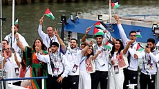 Výprava palestinských sportovc� na letní olympiád� v Pa�í�i v roce 2024.