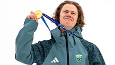 Lucas Pinheiro Braathen ovládl závod v ob�ím slalomu a slaví historicky první...