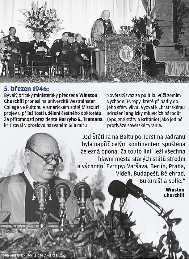 Grafika - Churchill ve Fultonu.