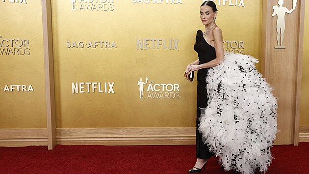 Here�ka Demi Mooreová na The Actor Awards v Los Angeles, 2. b�ezna 2026.