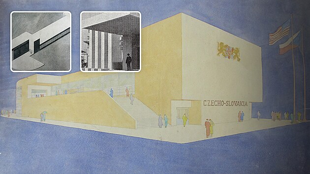 Pavilon ji� neexistujícího státu. Návrh pavilonu �esko-Slovenské republiky na...