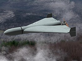 Ruský vojenský bojový dron �áhed.