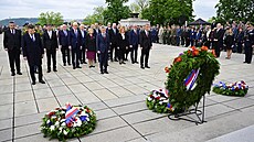 Pietní akt a slavnostní nástup k 81. výro�í konce druhé sv�tové války v Evrop�,...