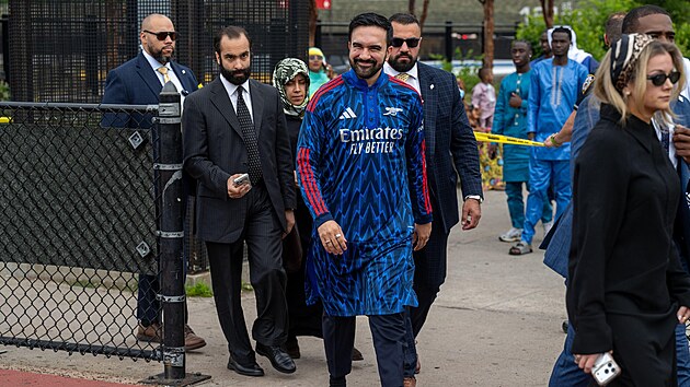 Starosta Zohran Mamdani se 26. kv�tna 2026 v Bronxu ve stát� New York ú�astnil...