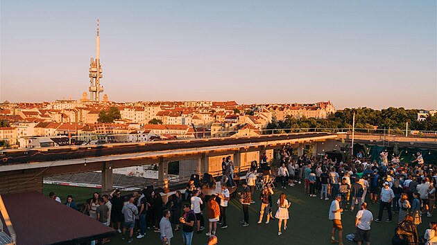 Prag. yaz aylarında çatı Joy.