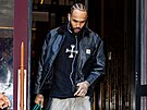 **NEW YORK, NEW YORK � 7. dubna 2026:** Gary Trent Jr. z týmu Milwaukee Bucks...