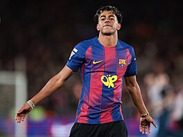 BARCELONA, �PAN�LSKO � 10. kv�tna 2026: Lamine Yamal z FC Barcelona slaví...