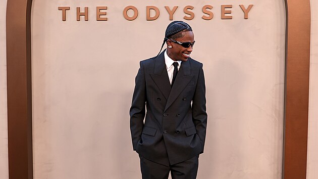 Travis Scott na premié�e filmu Odyssea