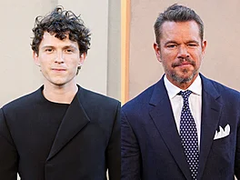 Matt Damon a Tom Holland na premié�e the Odyssey.