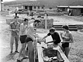 Mezinárodní budovatelský tábor mláde�e v �ivoho�ti u Slap. (30. �ervence 1963)