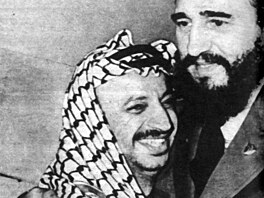 Snímek po�ízený v listopadu 1974 v Havan� zachycuje prezidenta Fidela Castra...