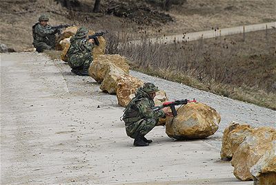 Vojenské cvičení. Ilustrační foto.