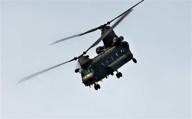 Vrtulník Chinook britské armády