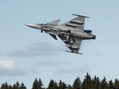 Cvien letoun Jas-39 Gripen ve vdskm Ronneby