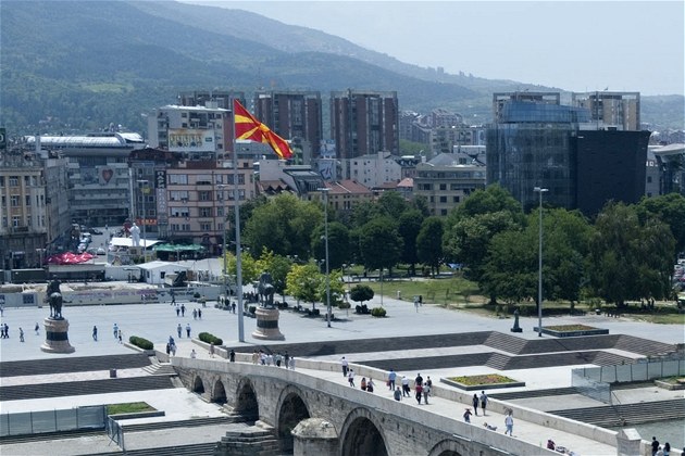 Spor o název blokuje i pozvánku Makedonie do NATO. Skopje, Ilustrační foto.