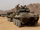 Americk nmon pchota na vojenskm cvien Eager Lion v Jordnsku