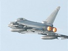 Letoun Eurofighter Typhoon rakouskho letectva na Dnech NATO v Ostrav