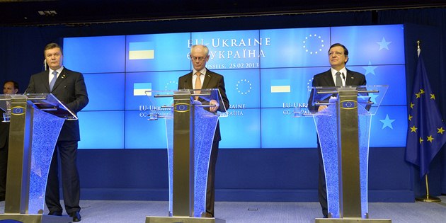 Otázku Dohody o pidruení eili nejvyí pedstavitelé Ukrajiny a Evropské