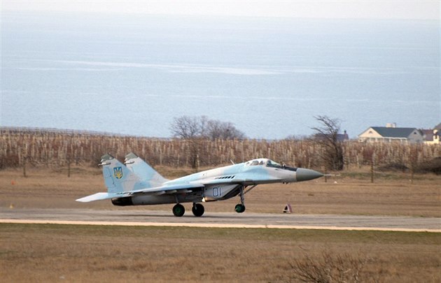 Nazdvukový stroj MiG-29 ukrajinských vzdušných sil