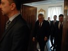 Prezident Milo Zeman pichz na nrodn konferenci 15. let eska v NATO na...