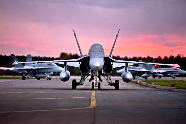 Letouny F-18 Hornet finských vzdušných sil