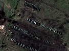 Satelitn snmek ruskch jednotek u ukrajinskch hranic