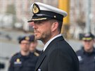 Velitel skupiny vlench plavidel NATO Eirik Otterbu ped vyplutm do...