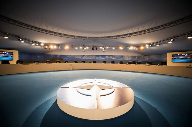 Jednací sál pro summit NATO ve Walesu