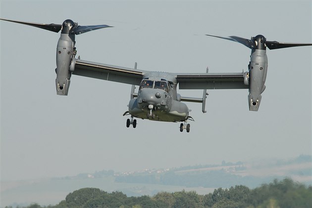 Americký konvertoplán CV-22B Osprey na Dnech NATO v Ostrav