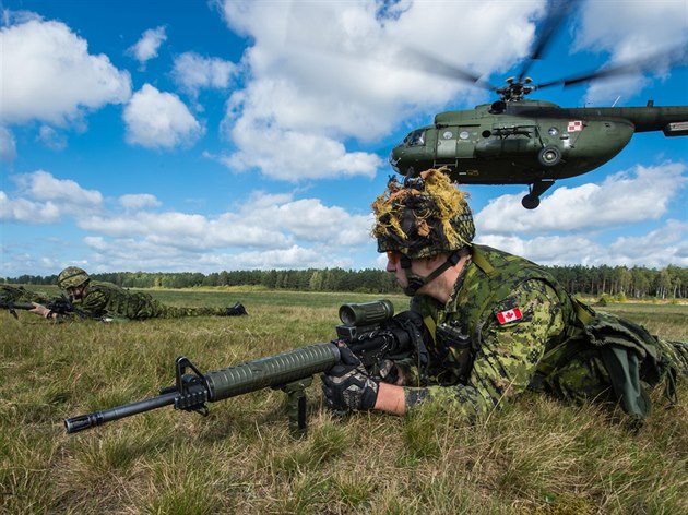 Kanadští vojáci během cvičení Anakonda v Polsku (ilustrační foto)