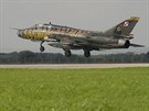 astnci Dn NATO v Ostrav piltaj na monovsk letit. Letoun Su-22...