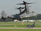 Americk konvertopln CV-22B Osprey na Dnech NATO v Ostrav