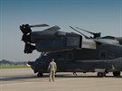 Americk konvertopln CV-22B Osprey na Dnech NATO v Ostrav