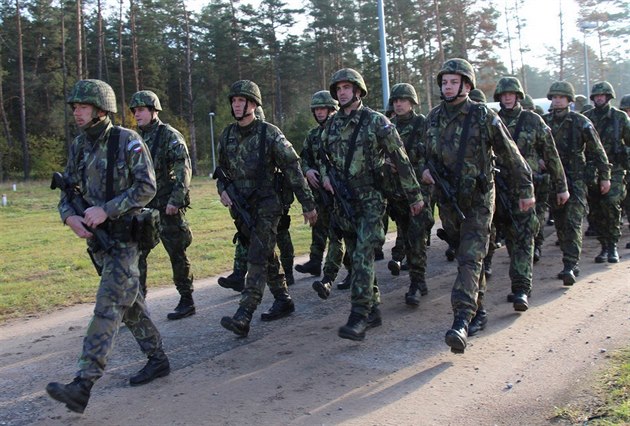 Česká jednotka během cvičení Anakonda v Polsku
