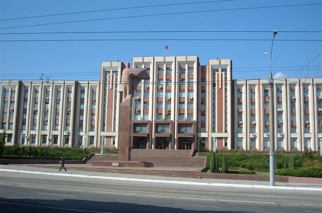 Sídlo moldavské vlády v Tiraspolu. Ilustrační foto.