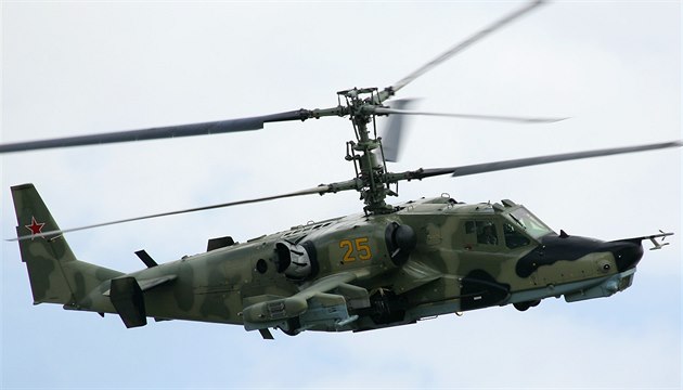 Vrtulník Kamov Ka-50 ruského letectva