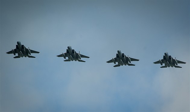 Letouny F-15 americké Národní gardy pilétají do nizozemského Leeuwardenu
