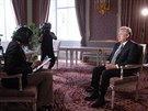 Bval polsk prezident Aleksander Kwaniewski bhem televiznho rozhovoru
