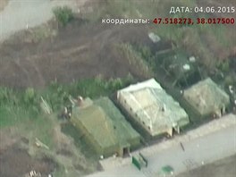Snmek z videa pozenho bezpilotnmi letouny ukrajinskho dobrovolnickho...