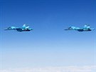 Rusk sthac bombardry Suchoj Su-34 nad Baltem 24. ervence 2015