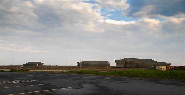 Úkryty pro pohotovostní letouny na základn Keflavík na Islandu