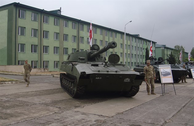 Gruzínská armádní technika. Ilustrační foto.
