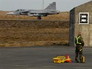 Pistn eskch gripen po poslednm cvinm letu nad Islandem