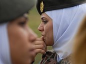 Speciální protiteroristická jednotka jordánské armády složená z žen na Dnech NATO v Ostravě