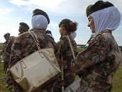 Speciální protiteroristická jednotka jordánské armády složená z žen na Dnech...