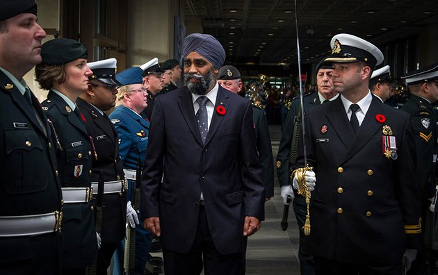Kanadský ministr obrany Harjit Singh Sajjan. Ilustrační foto.