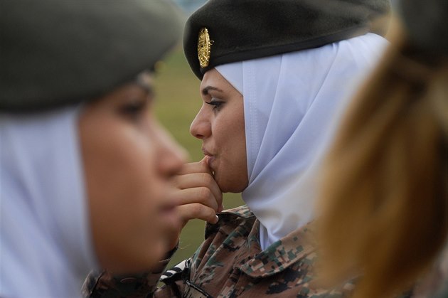 Speciální protiteroristická jednotka jordánské armády složená z žen na Dnech...