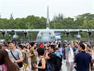 C-130J americkho letectva na singapursk airshow