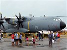 Singapore Air Show. Nov transportn stroj A400M (Royal Malaysian Air Force)